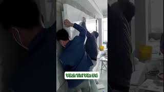 Lắp Đặt Vách Tivi Vân Đá B378 Điểm Nhấn Hiện Đại Phòng Khách  #vachtivi #nhadep #nkhome #decor