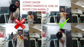 CURL DE BICEPS CON BARRA Z DE PIE | TECNICA CORRECTA Y ERRORES COMUNES | HAZ CRECER TUS BRAZOS