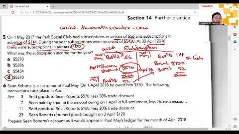 Cambridge IGCSE Accounting (0452) Exam Revision part 2