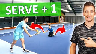 20 SERVE +1 DRILLS |  Offensive Play Tennis Practice After Your Service