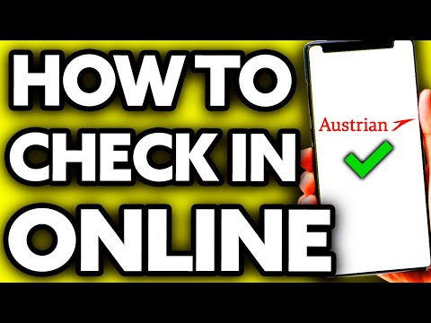 How To Check In Online Austrian Airlines (EASY!)