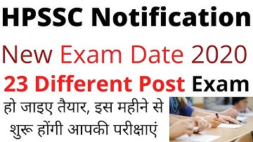 HPSSC New Exam Date 2020 ! 23 Different Posts New Exam Date 2020 ! HPPSC Latest Notification 2020 !