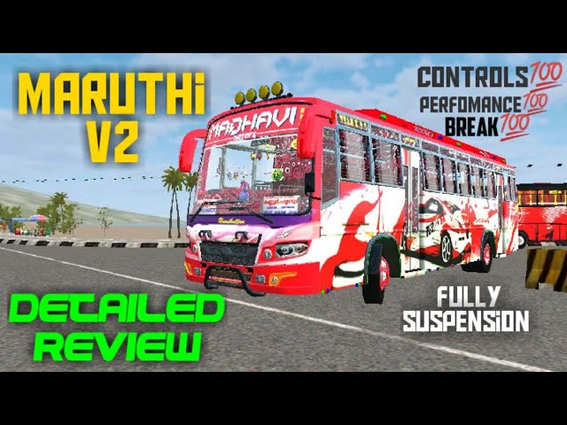 Maruthi v2 Bus Mod  || Team kbs || Mod Review || Bus simulator indonesia  || GaminG On AnDroid class=