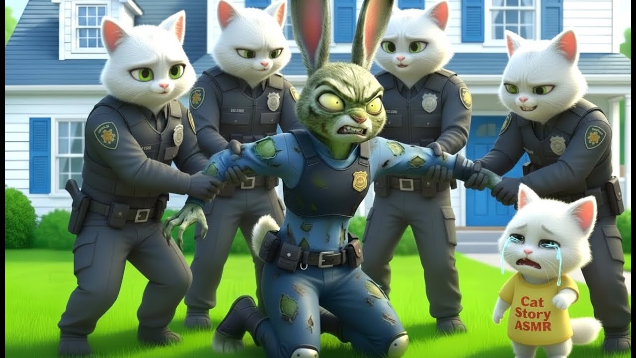 Zootopia 2 | 😱🧟 Zootopia Zombie Escape! Police Storm In as the Little Cat Panics | Cat Story ASMR