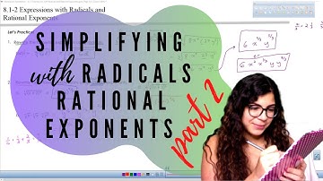 Expressions with Radicals and Rational Exponents Part 2
