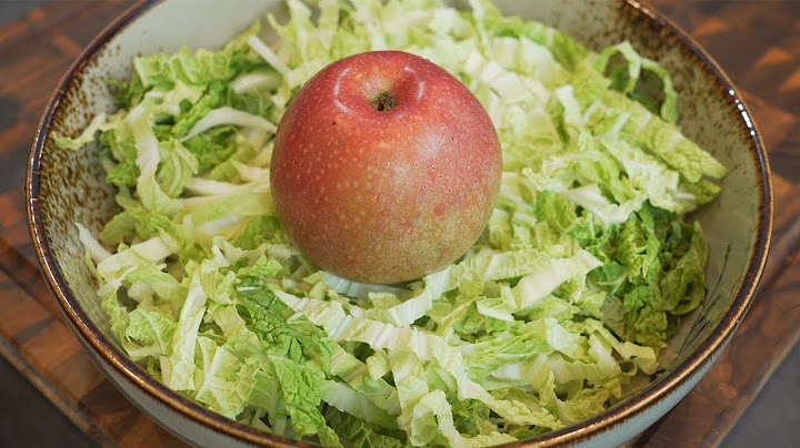 배추와 사과는 이렇게 드세요😃 ! 너무 맛있어서 매일 한끼는 이렇게 먹게 됩니다👍! (배추사과요리,배추사과다이어트)