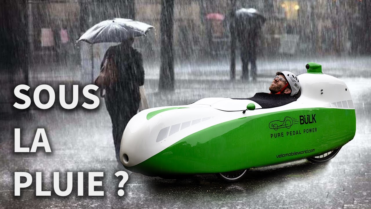 Sous la PLUIE en VÉLOMOBILE : Ça fait Quoi ?