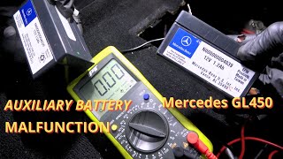 Auxiliary Battery Replacement & Battery Removal On Mercedes GL450