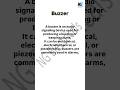 Buzzer | Electrical Component | Electrical Engineering | Electronic Component #education