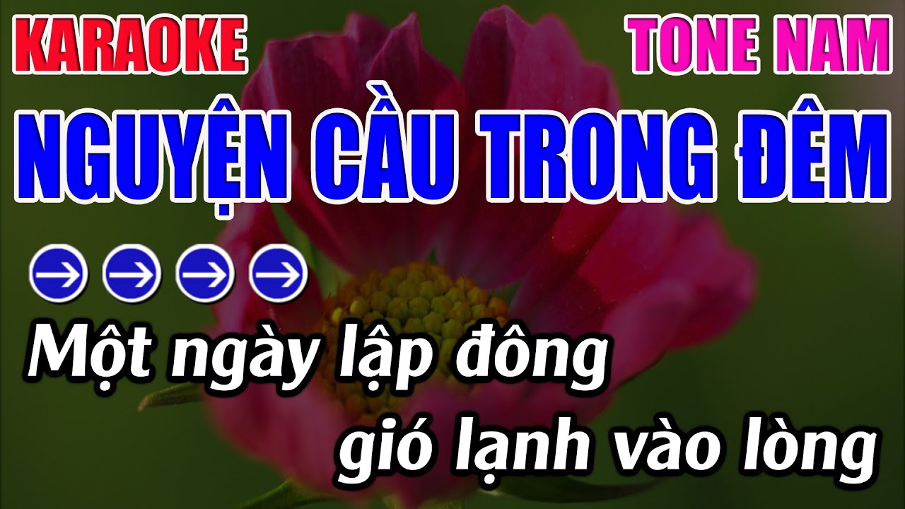 Nguyện Cầu Trong Đêm Karaoke Tone Nam Karaoke 9999 - Beat Mới