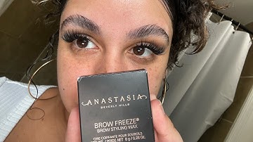 Testing Anastasia Brow Freeze Styling Wax (WOW Results)!