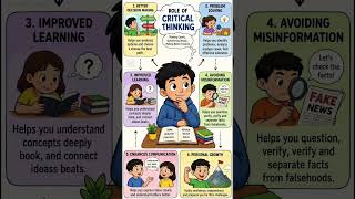 Role of Critical Thinking | 6 Benefits of Critical Thinking | English Learning #shorts