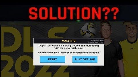Dream League Network Problem | Dream League Not Working | Fix Dream League Issues |DLS2022 Problem