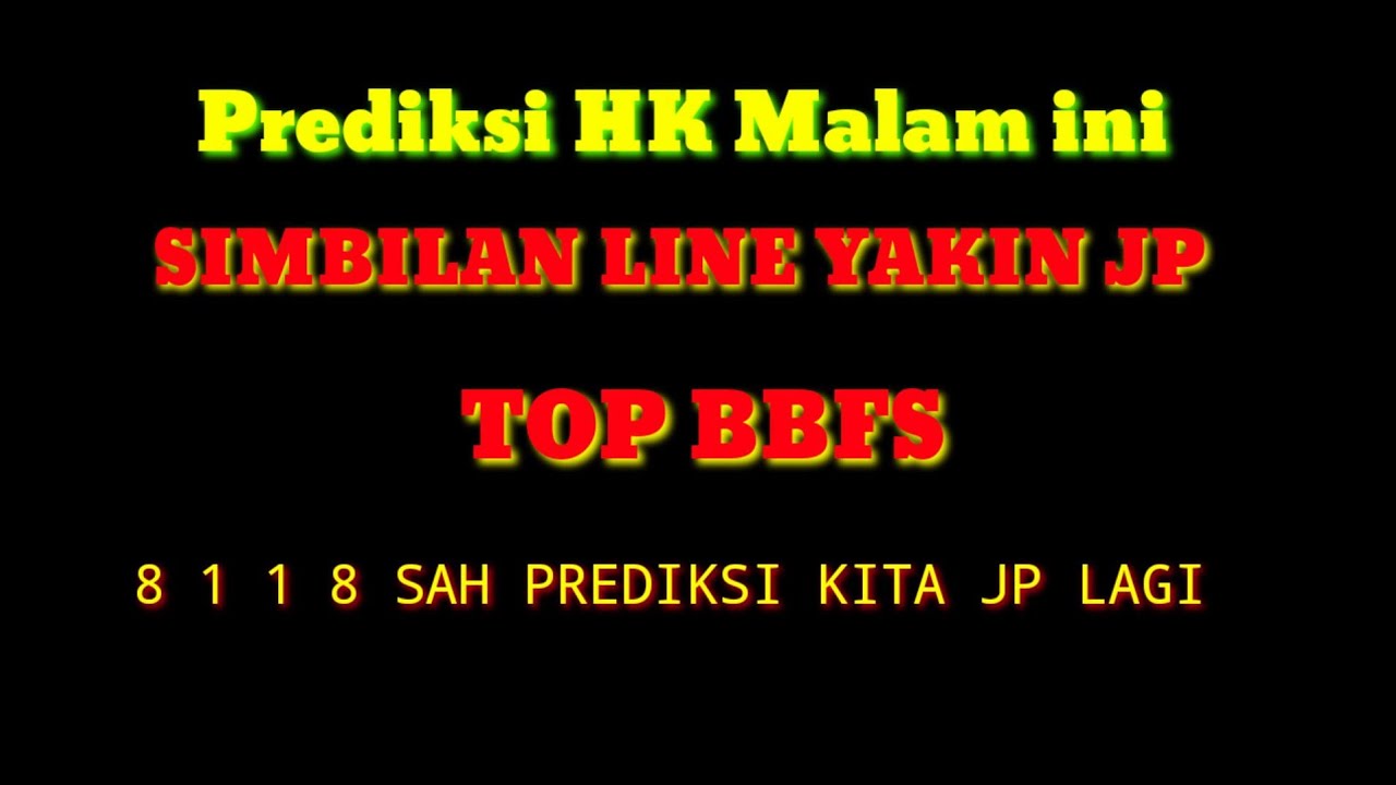 Prediksi Hk Malam Ini 08 Nov 2020 Top Bbfs Hk Youtube