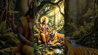 Where Vishnu’s blessings shine fear turns into friendship. 🐯😊🙏🏻 #shorts #vishnu #tiger