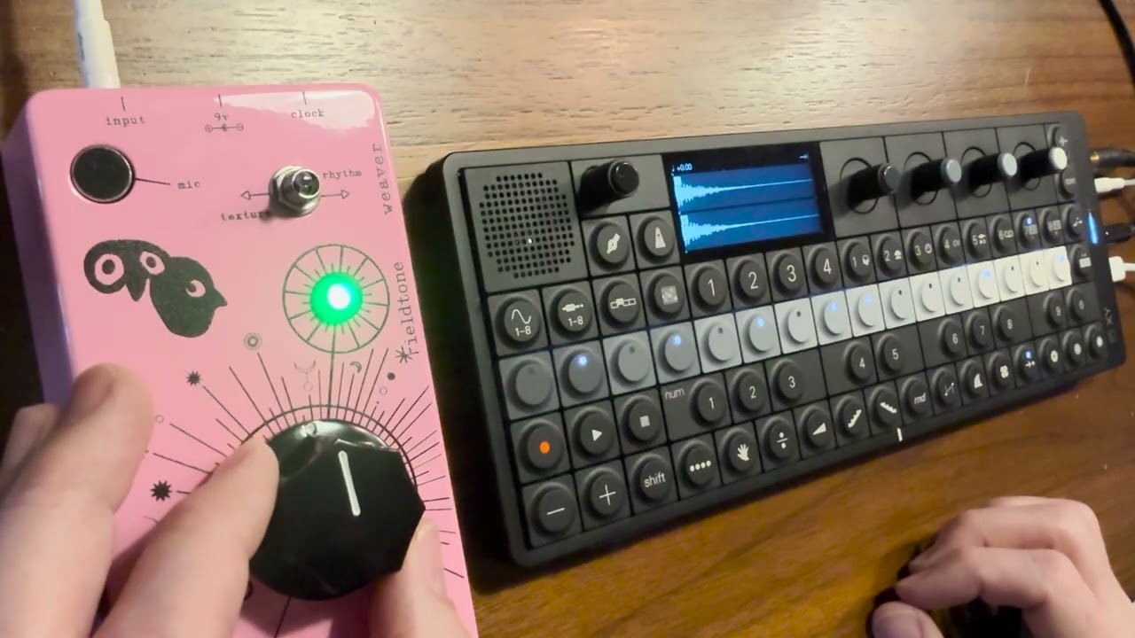First Weaving - Fieldtone Weaver, Teenage Engineering OP-XY - YouTube