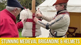 Stunning 15th Century Brigandine & Helmets