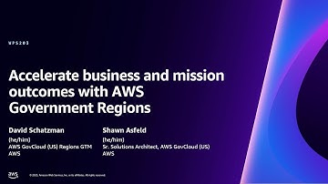 AWS re:Invent 2023 - Accelerate business and mission outcomes with AWS Government Regions (WPS203)