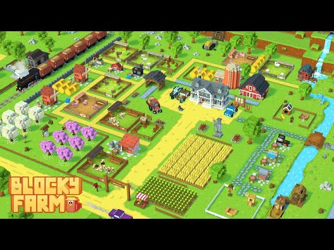 играем в игру Blocky farm. какие фишки?