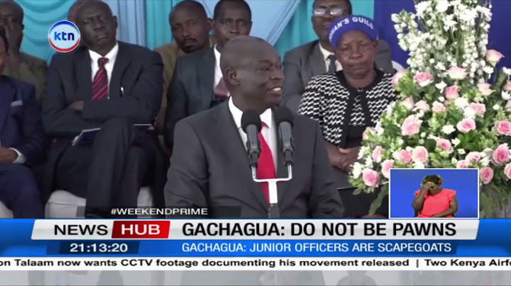 Rigathi Gachagua warns off junior police offers from puppetry from superior officers
