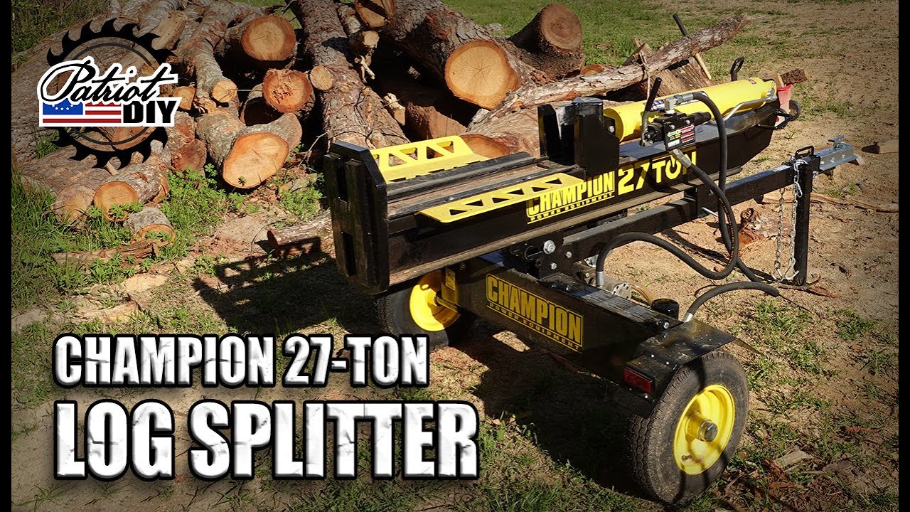 Champion 27-Ton Log Splitter / Best Log Splitter? - YouTube