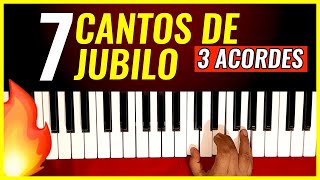 Video thumbnail of "Cadena de cantos de jubilo en Sol mayor | fácil solo 3 acordes"