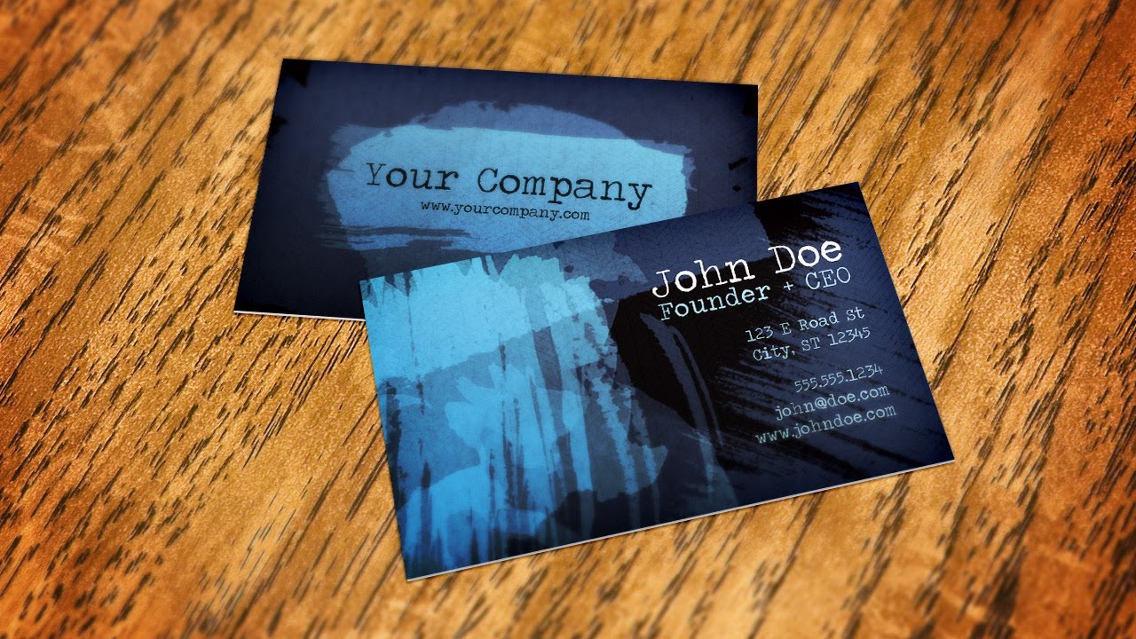 Download How To Create A Business Card Mockup Using Smart Objects In Photoshop Youtube