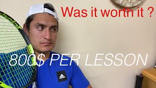 800$ Tennis Lesson with Rick Macci, was it worth it?