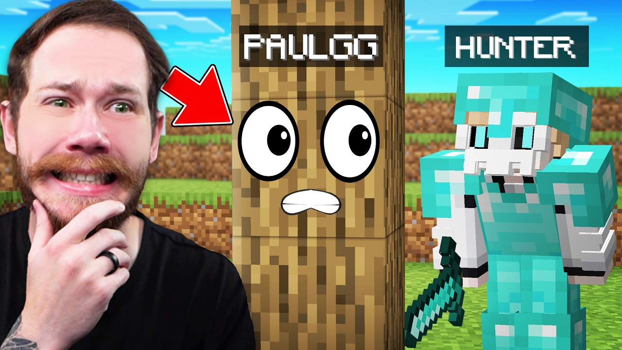 Minecraft Manhunt, BUT I Can Secretly Turn Into Blocks!