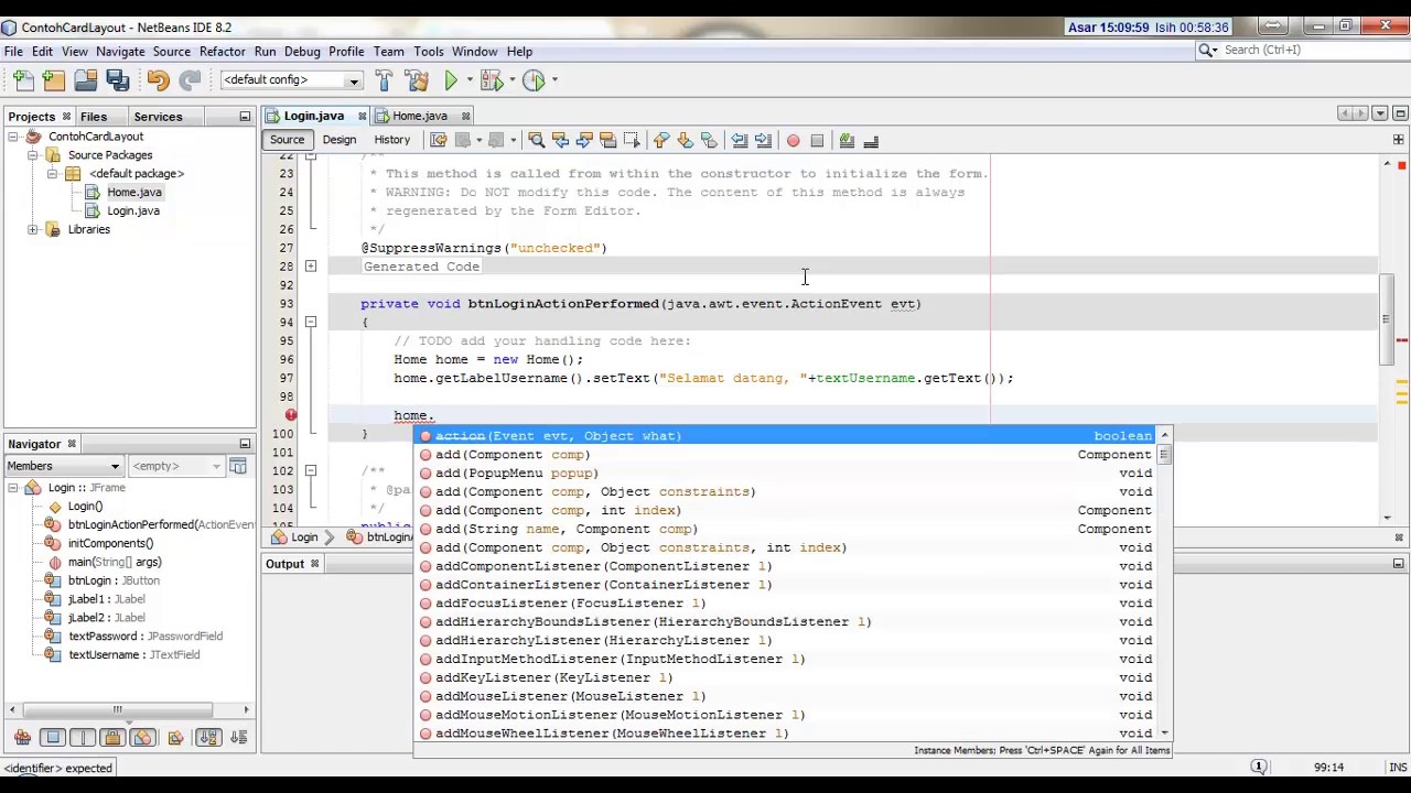 Java - Bagaimana menggunakan Card Layout ? - YouTube