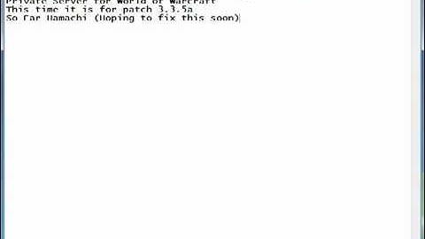 WoW Private Server 3.3.5a Hamachi [NEW]