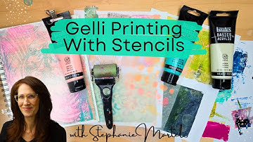 Gelli Printing With Stencils