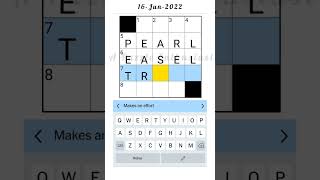 NYT The Mini Crossword for June 16, 2022 Details