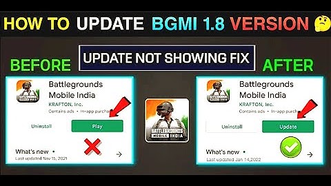 How to Update Bgmi 1.8  | BGMI 1.8 Update Not Showing On Playstore | Bgmi 1.8 Update Kaise Kare🔥