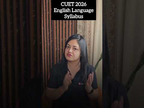 CUET 2026 English Language Syllabus Explained #shorts - watch video online