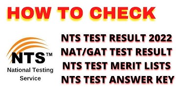 How to check NTS test result 2025 | NTS TEST 2025 ANSWER KEY | NTS TEST 2025 MERIT LISTS #NTS2025