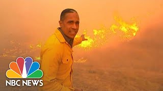 Celebrity NBC News Correspondent Reports Alongside Flames | NBC News Profile