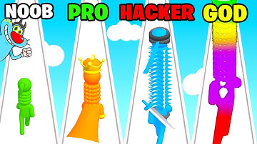 NOOB vs PRO vs HACKER vs GOD | In Long Neck Run | With Oggy And Jack | Rock Indian Gamer |