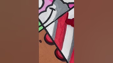 Drawing Patrick in Christmas styles. #posca #poscaart #shorts #patrickstar