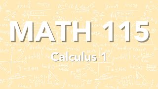 Math 115 - Calc 1