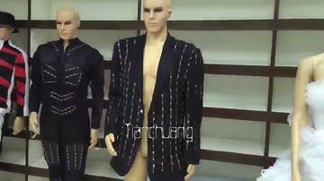 TC-019 LED light jacket with LED boots, LED costume