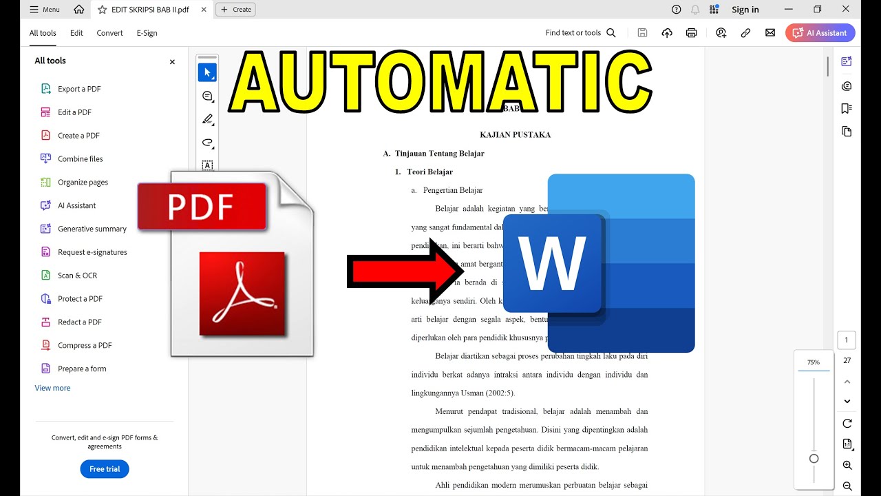 EDIT FILE PDF SECARA OFFLINE DENGAN MICROSOFT WORD TANPA PERLU COPY Edit file pdf secara offline dengan microsoft word tanpa perlu copy