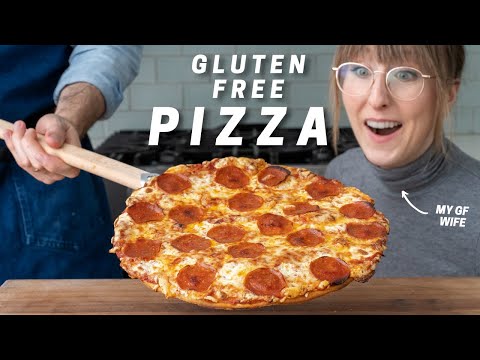 MY WIFES FAVORITE PIZZA RECIPE Homemade Thin Crust Gluten Free Pizza