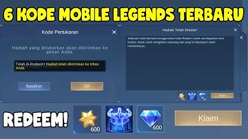 TUKARKAN SEGERA! 6 KODE REDEEM MOBILE LEGENDS TERBARU - KODE REDEEM ML HARI INI SEPTEMBER 2025