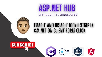 Enable And Disable Menu Strip in C#.net