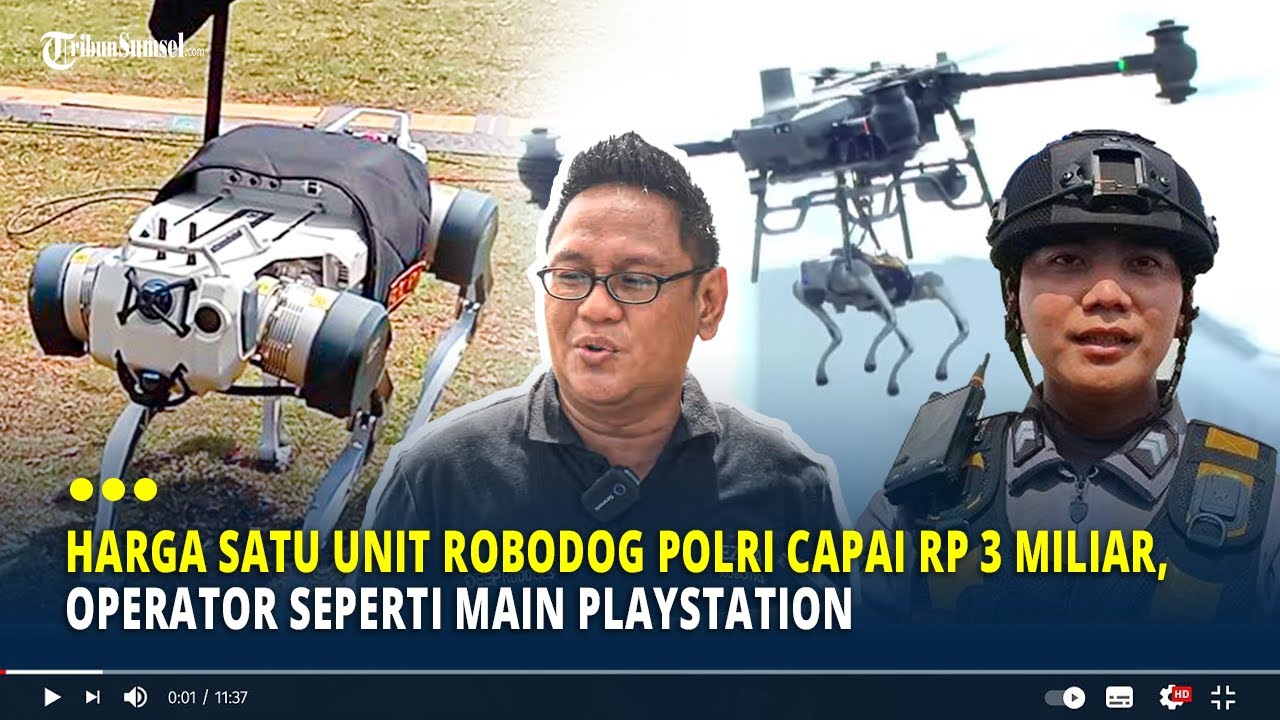 Harga Satu Unit Robodog Polri Capai Rp 3 Miliar, Operator Seperti Main PlayStation