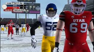 NCAAFootball 06 - #5 West Virginia vs #4 Utah (S18, East Quarter Final)