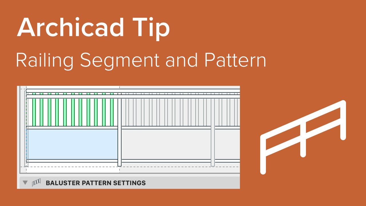 Archicad Tip Edit the Railing Segment and Pattern YouTube