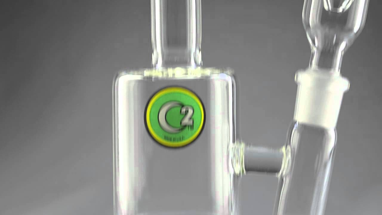 C2 Custom Creations Glass - 65mm Bent Neck Single Chamber Circ - TheDabLab.com