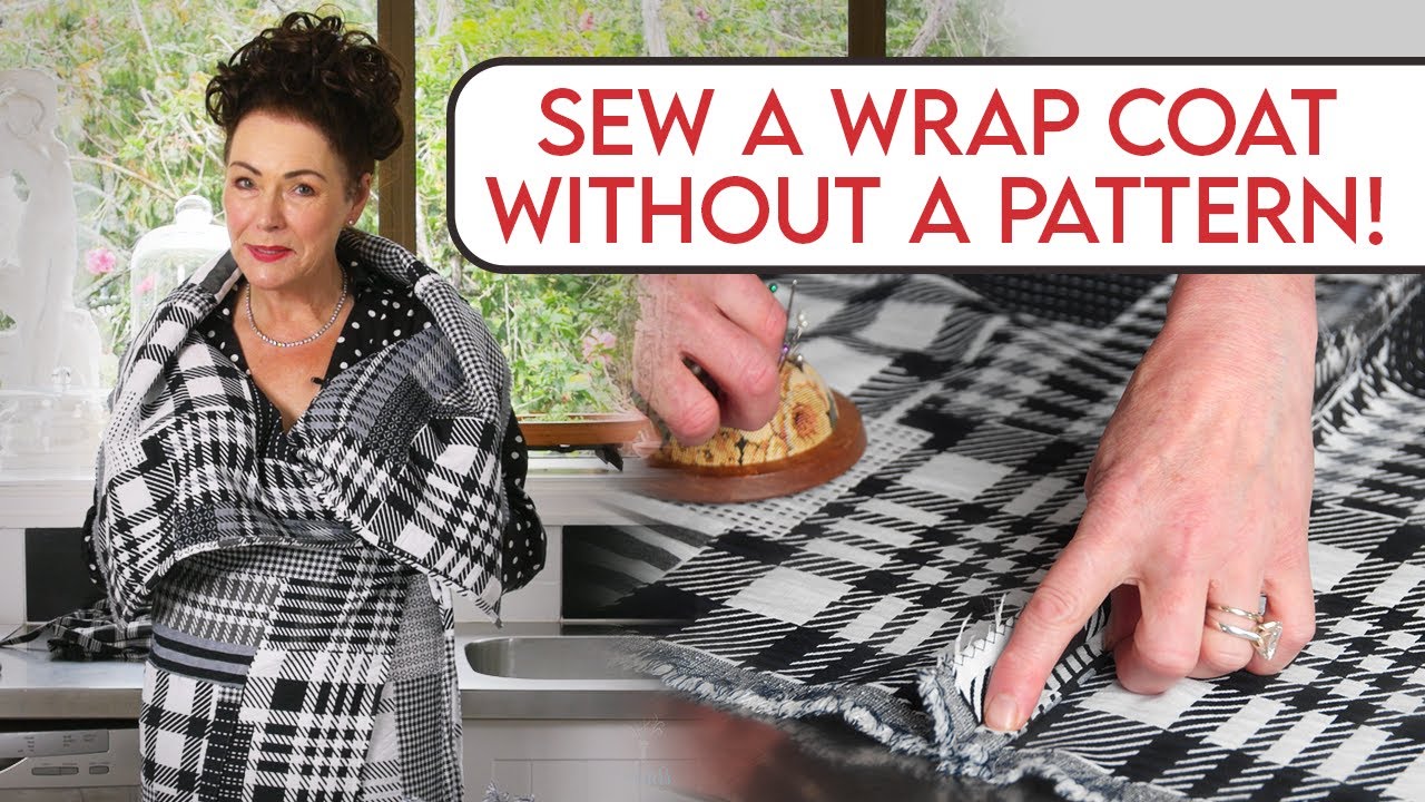BB Large collar wrap jacket setup❤︎ Step-by-Step Sewing Tutorial: Make a Stylish Wrap Coat